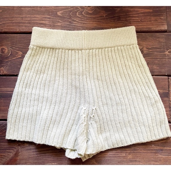 Nasty Gal Ribbed Knit Lounge Shorts - Picture 2 of 5